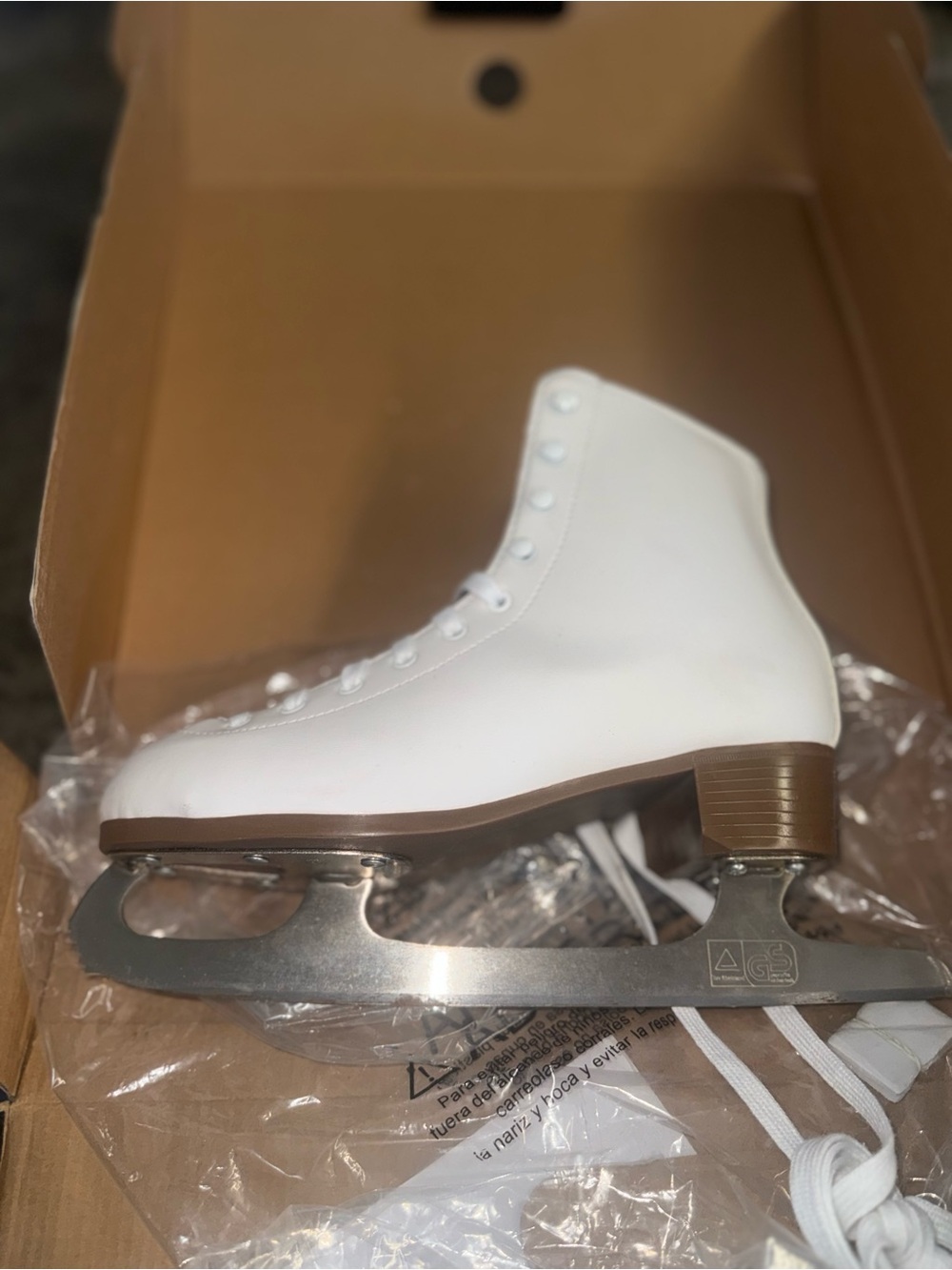 Women's White Ice Skate Boots - Supportive Figure Skate